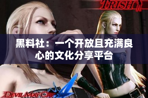 黑料社：一个开放且充满良心的文化分享平台