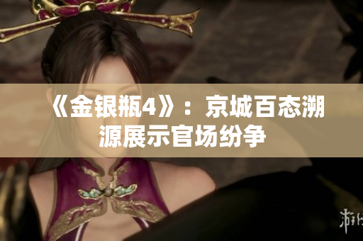 《金银瓶4》：京城百态溯源展示官场纷争