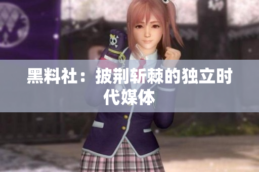 黑料社：披荆斩棘的独立时代媒体