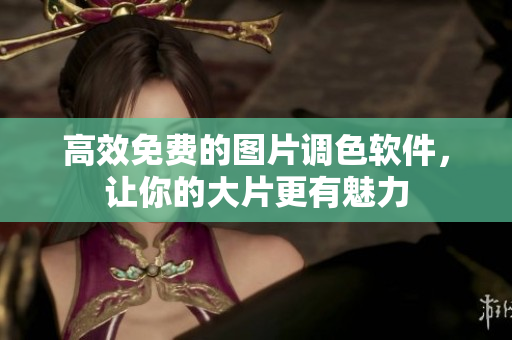 高效免费的图片调色软件，让你的大片更有魅力