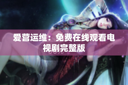 爱营运维：免费在线观看电视剧完整版