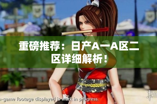 重磅推荐：日产A一A区二区详细解析！
