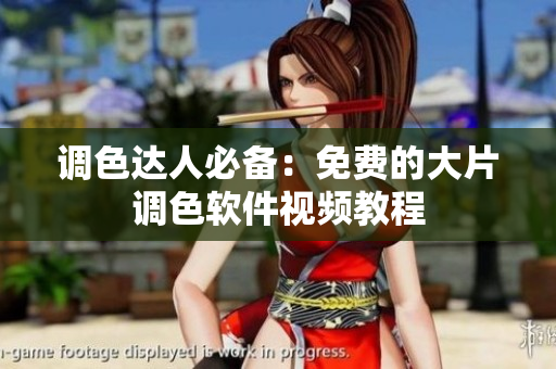 调色达人必备：免费的大片调色软件视频教程