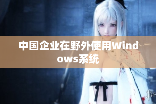 中国企业在野外使用Windows系统