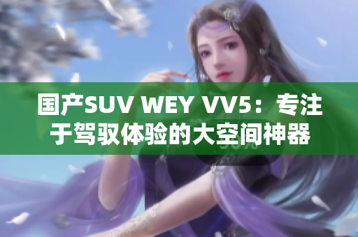 国产SUV WEY VV5：专注于驾驭体验的大空间神器