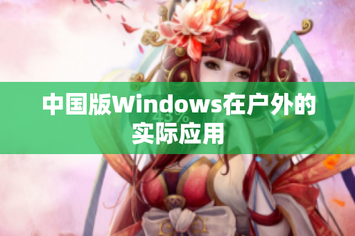 中国版Windows在户外的实际应用