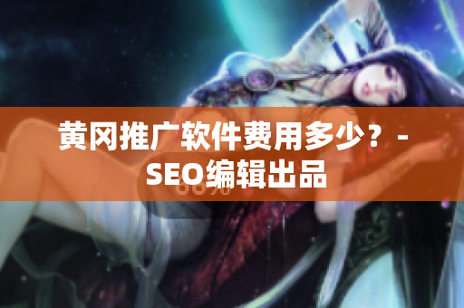 黄冈推广软件费用多少？- SEO编辑出品
