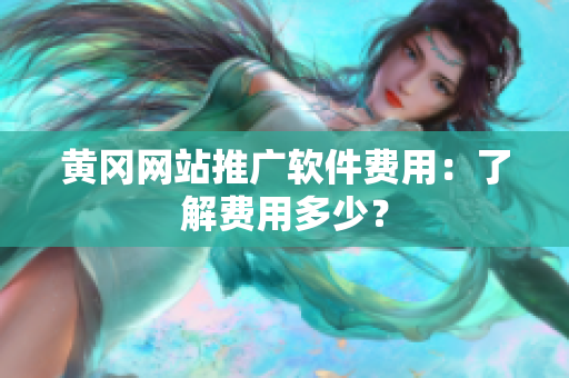 黄冈网站推广软件费用：了解费用多少？