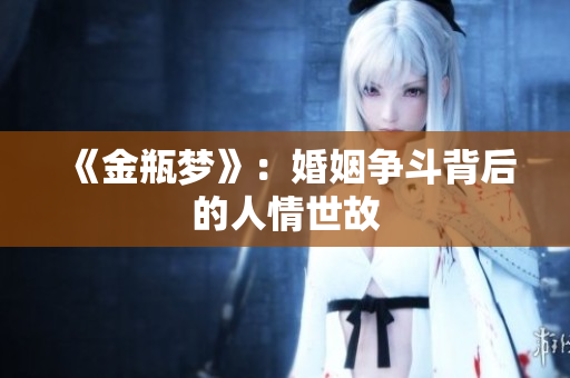 《金瓶梦》：婚姻争斗背后的人情世故