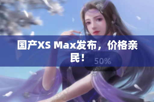 国产XS Max发布，价格亲民！