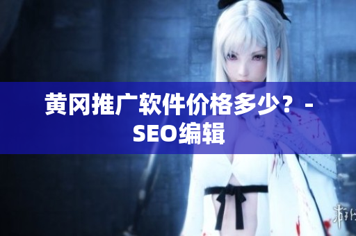 黄冈推广软件价格多少？-SEO编辑