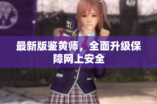 最新版鉴黄师，全面升级保障网上安全