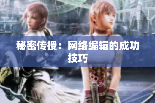秘密传授：网络编辑的成功技巧