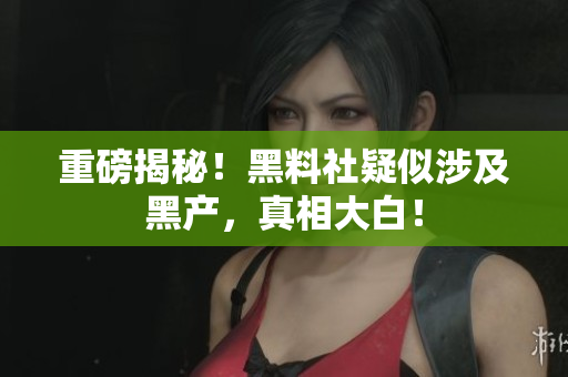 重磅揭秘！黑料社疑似涉及黑产，真相大白！