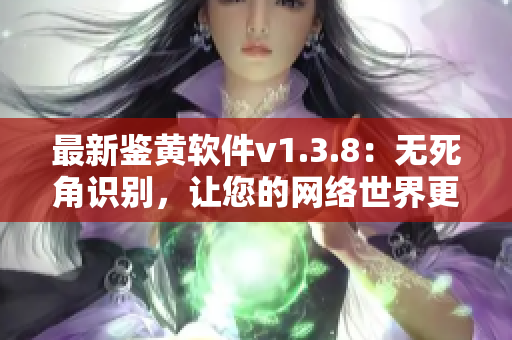 最新鉴黄软件v1.3.8：无死角识别，让您的网络世界更清净