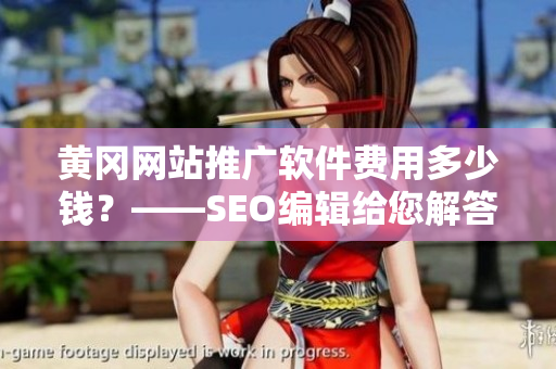 黄冈网站推广软件费用多少钱？——SEO编辑给您解答