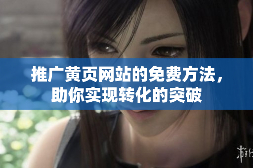推广黄页网站的免费方法，助你实现转化的突破