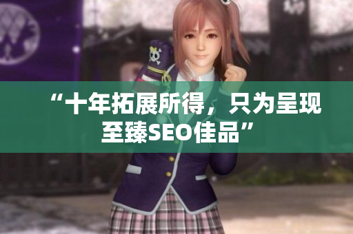 “十年拓展所得，只为呈现至臻SEO佳品”