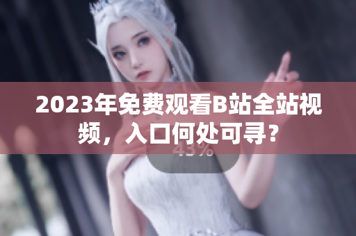 2023年免费观看B站全站视频，入口何处可寻？