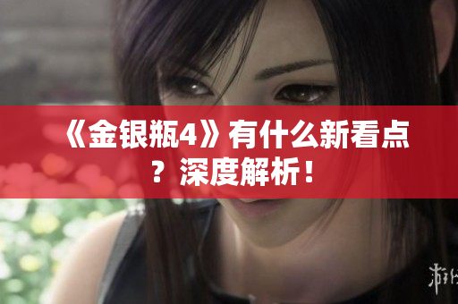 《金银瓶4》有什么新看点？深度解析！