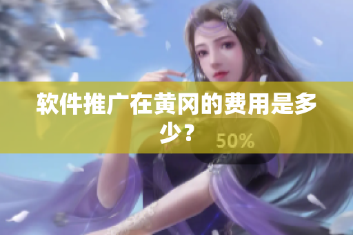 软件推广在黄冈的费用是多少？