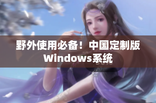 野外使用必备！中国定制版Windows系统