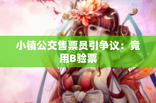 小镇公交售票员引争议：竟用B验票