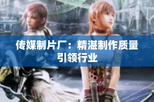 传媒制片厂：精湛制作质量引领行业