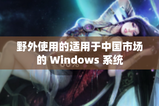 野外使用的适用于中国市场的 Windows 系统