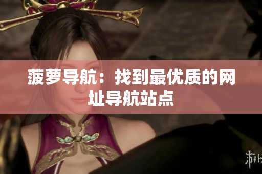 菠萝导航：找到最优质的网址导航站点