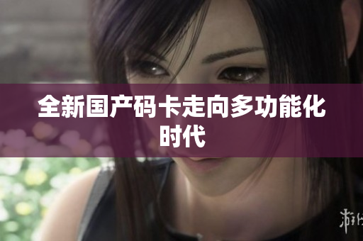 全新国产码卡走向多功能化时代