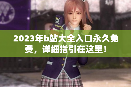 2023年b站大全入口永久免费，详细指引在这里！
