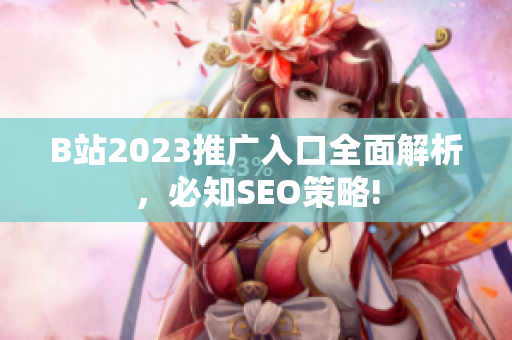 B站2023推广入口全面解析，必知SEO策略!