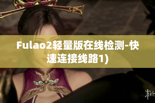 Fulao2轻量版在线检测-快速连接线路1)