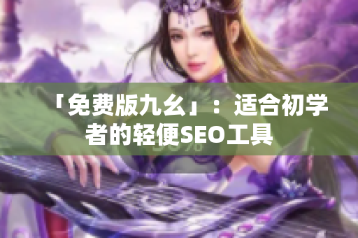 「免费版九幺」：适合初学者的轻便SEO工具