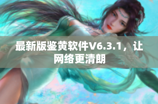 最新版鉴黄软件V6.3.1，让网络更清朗