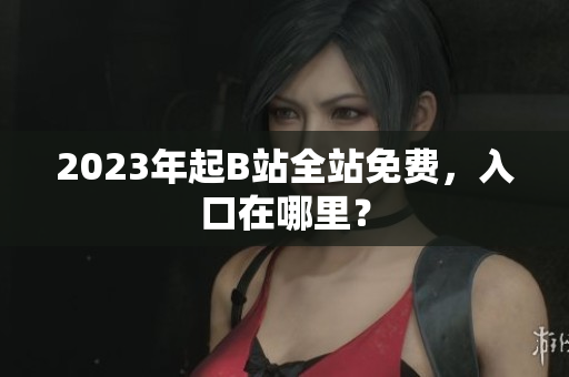 2023年起B站全站免费，入口在哪里？