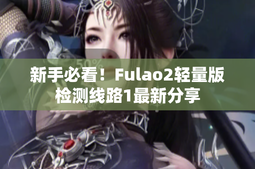 新手必看！Fulao2轻量版检测线路1最新分享