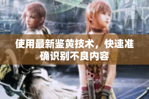 使用最新鉴黄技术，快速准确识别不良内容