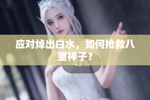 应对焯出白水，如何抢救八重神子？