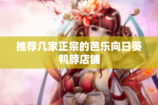 推荐几家正宗的芭乐向日葵鸭脖店铺