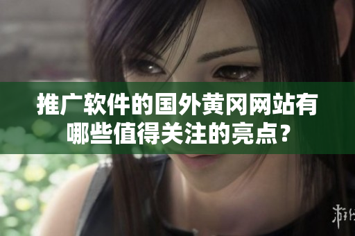 推广软件的国外黄冈网站有哪些值得关注的亮点？