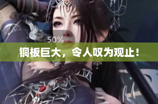 铜板巨大，令人叹为观止！