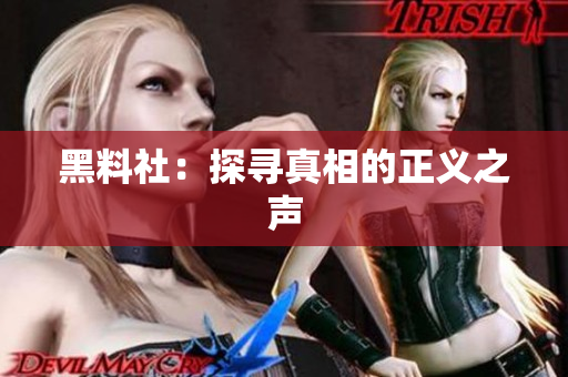 黑料社：探寻真相的正义之声