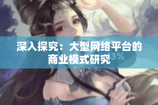深入探究：大型网络平台的商业模式研究