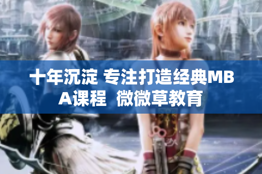 十年沉淀 专注打造经典MBA课程  微微草教育