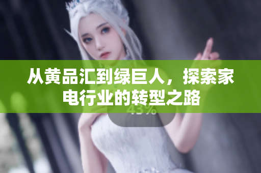 从黄品汇到绿巨人，探索家电行业的转型之路