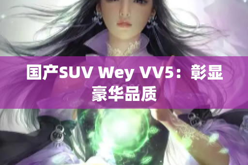 国产SUV Wey VV5：彰显豪华品质