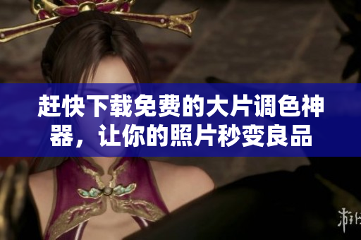 赶快下载免费的大片调色神器，让你的照片秒变良品