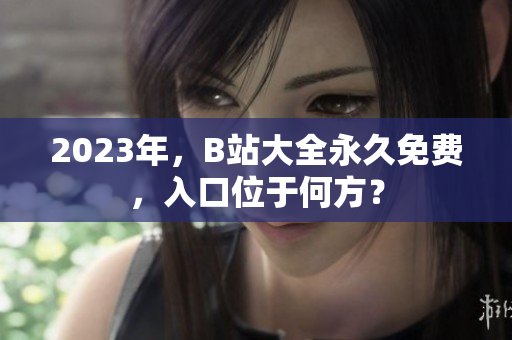 2023年，B站大全永久免费，入口位于何方？
